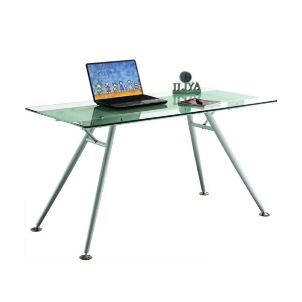 שולחן מחשב זכוכית מחוסמת